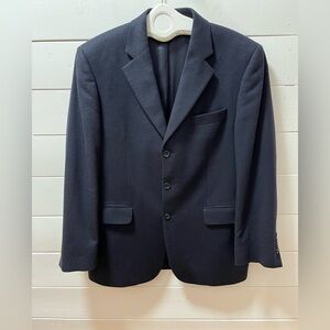 GIANNI FILACCI Navy Cashmere Tailored Blazer Size 42